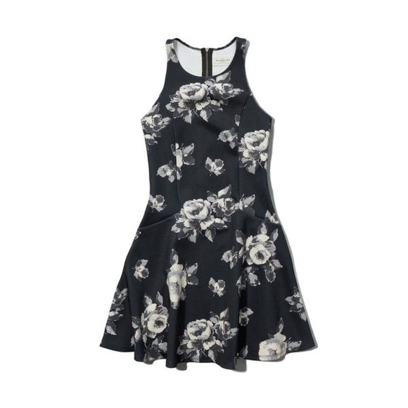 Abercrombie Larissa Neoprene Floral Skater Dress - Picture 2 of 10